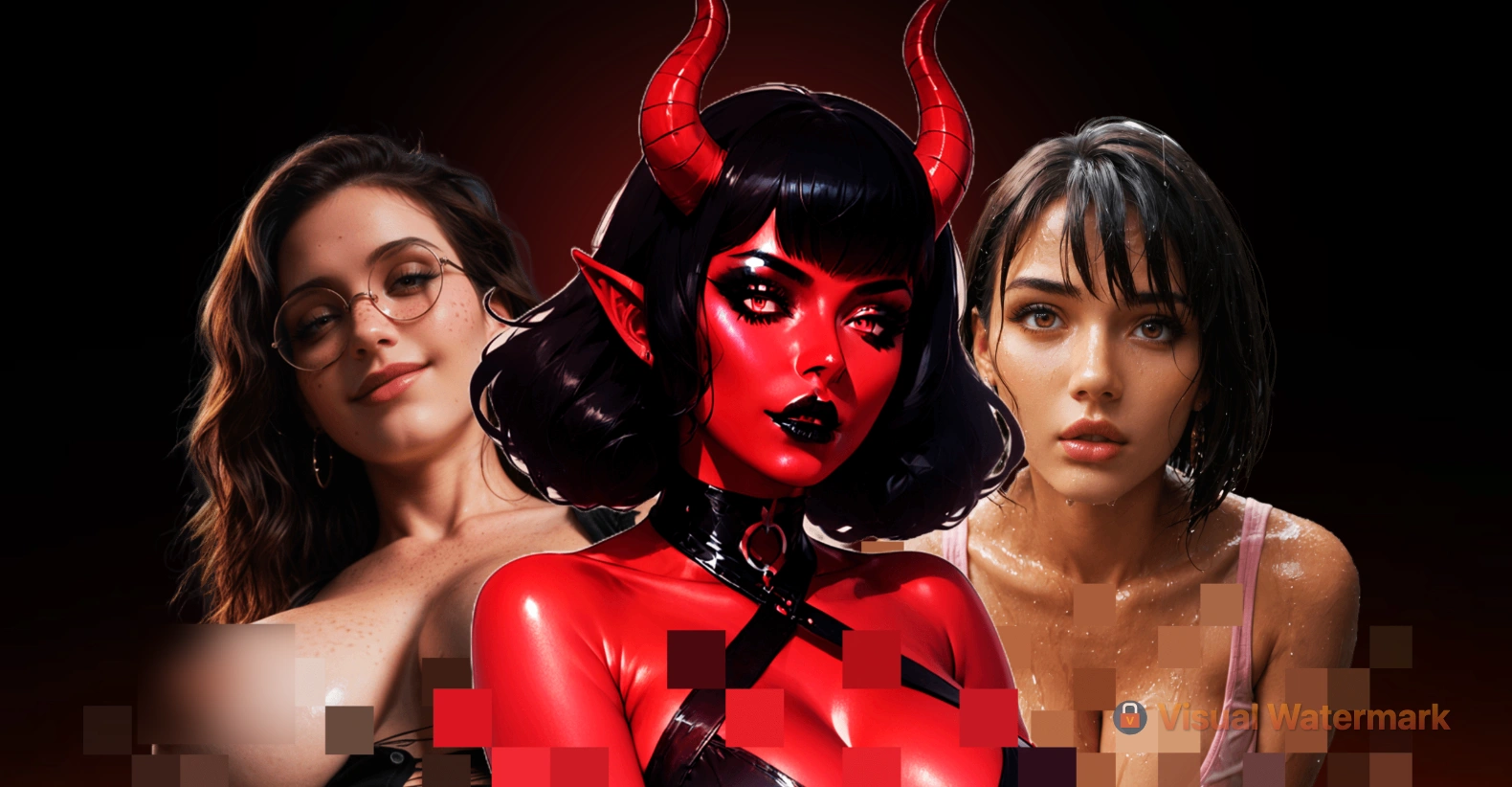 NSFW AI platform dashboard with tools for images, videos, chat, and art generation